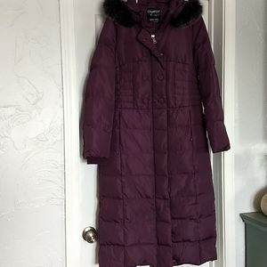 Obosoyo Women's Hooded Thickened Long Down Jacket